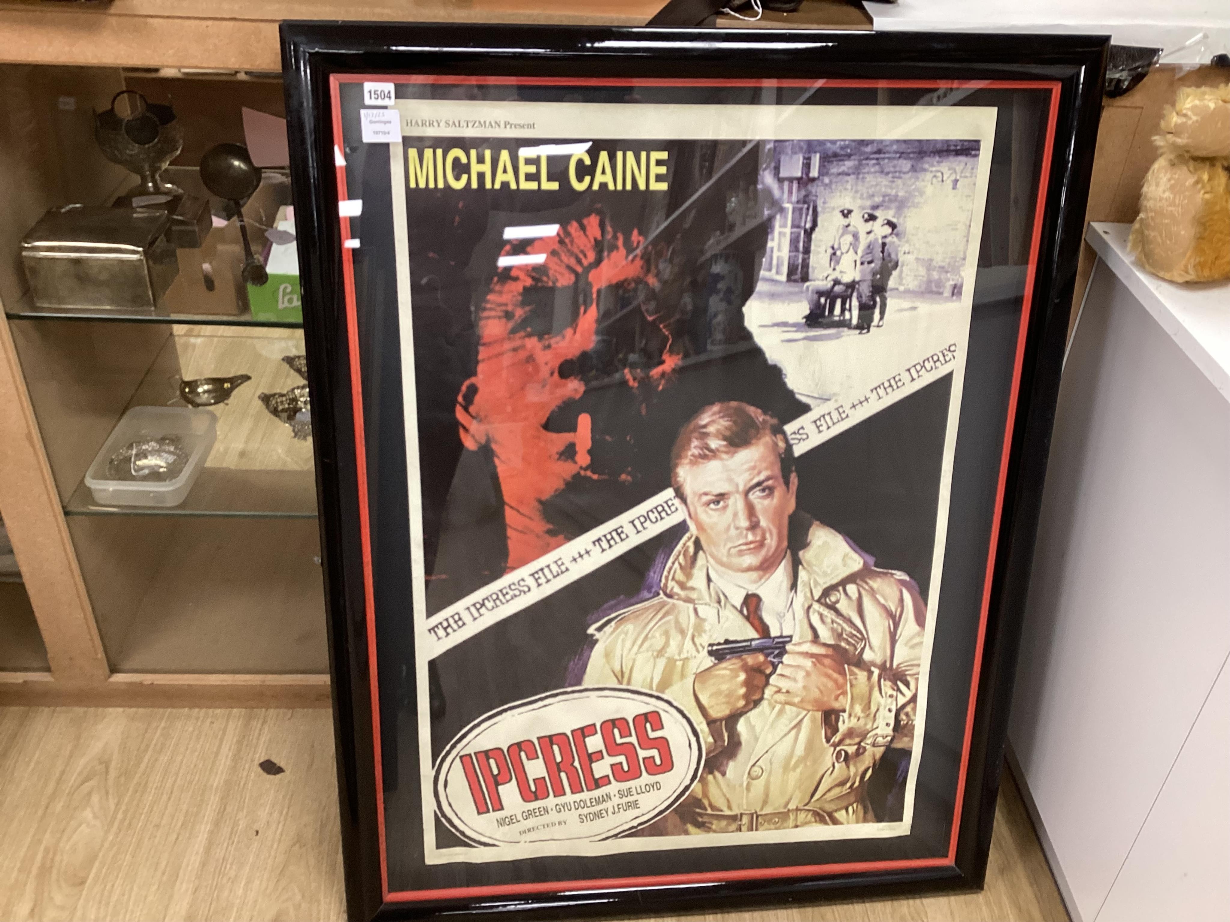 A Michael Caine poster - ‘The Ipcress File', 106cm x 80cm